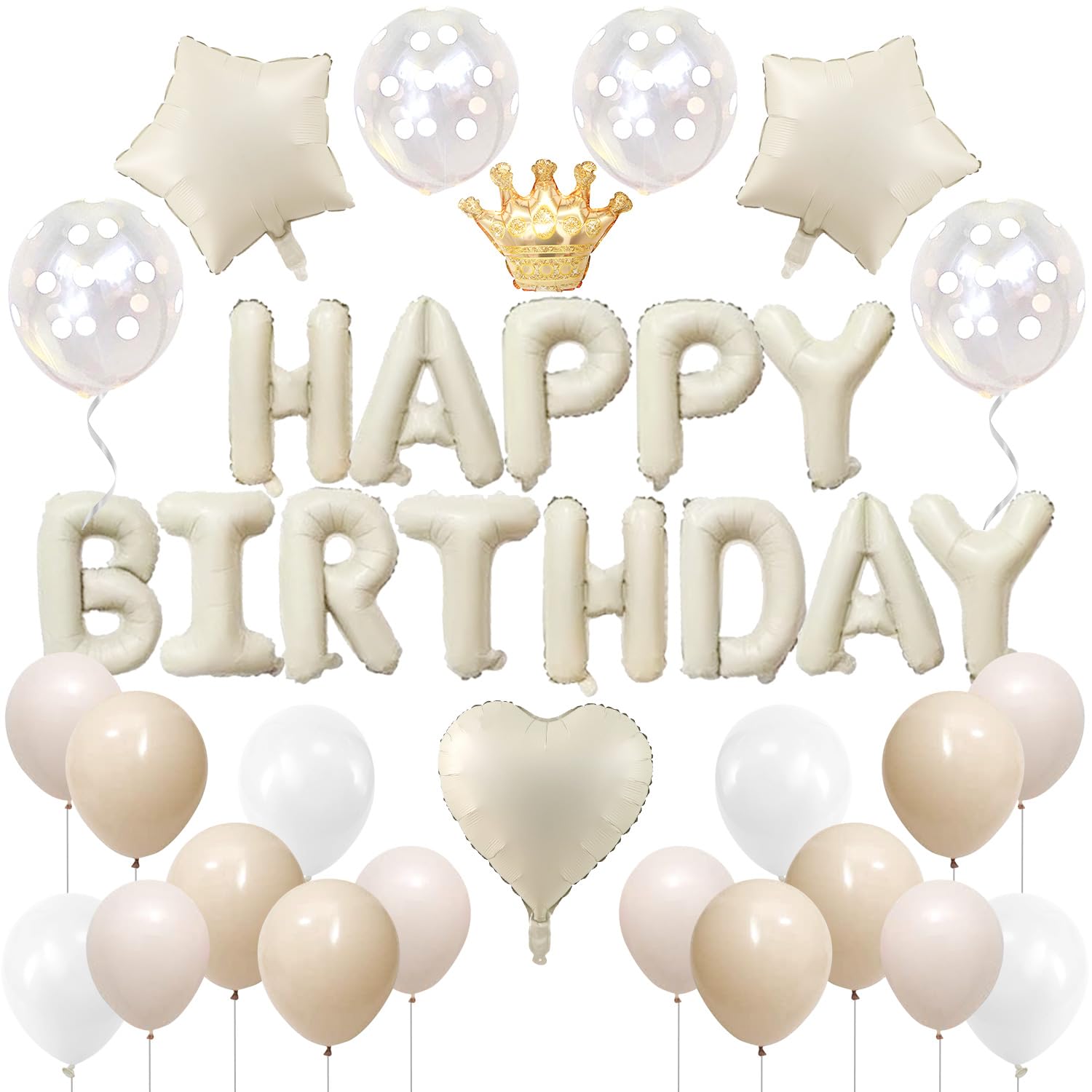 

Iysoll Birthday Decoration Balloon Dusty Color Garland Happy Birthday Celebration Surprise Suitable for All Ages