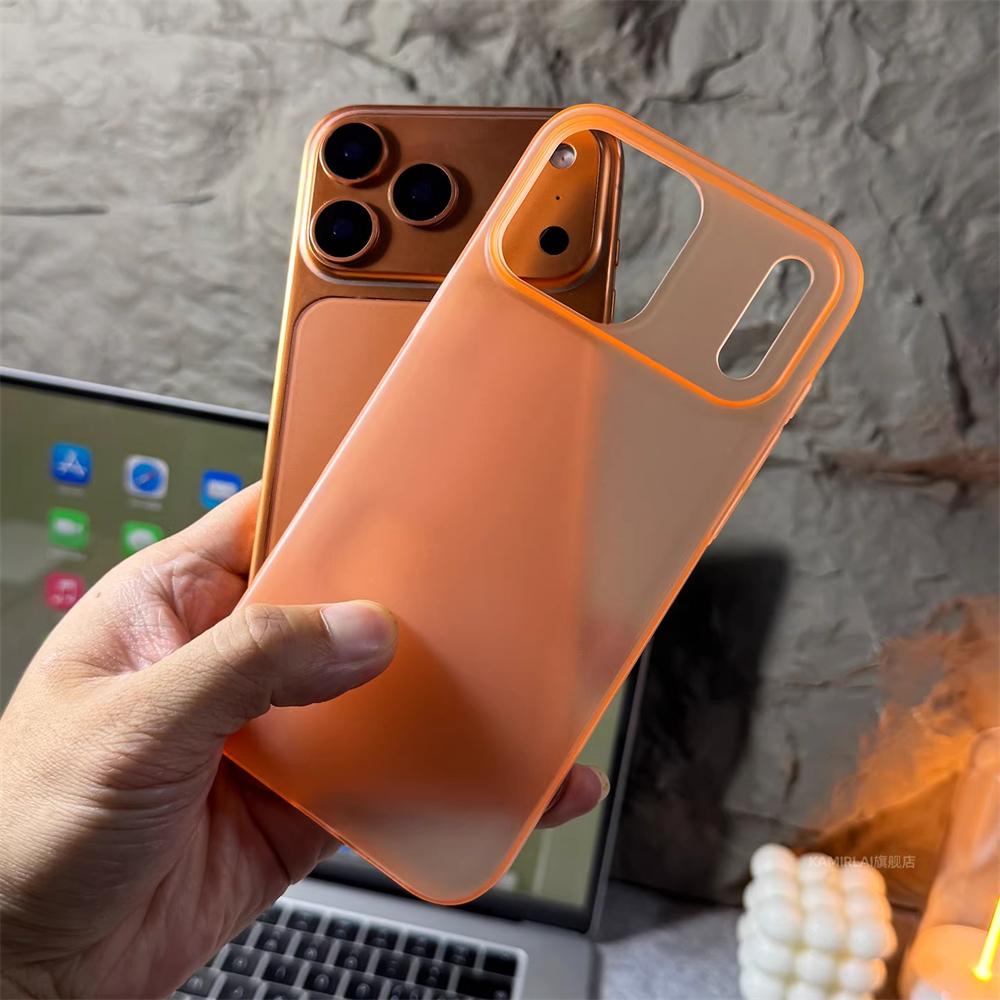 Ultradünne Matte Transluzente Harte PC-Hülle Für iPhone 17 Pro Max Air 16 15 14 Plus 13 12 Einfarbige Mattierte Schlanke Rückabdeckung Schale
