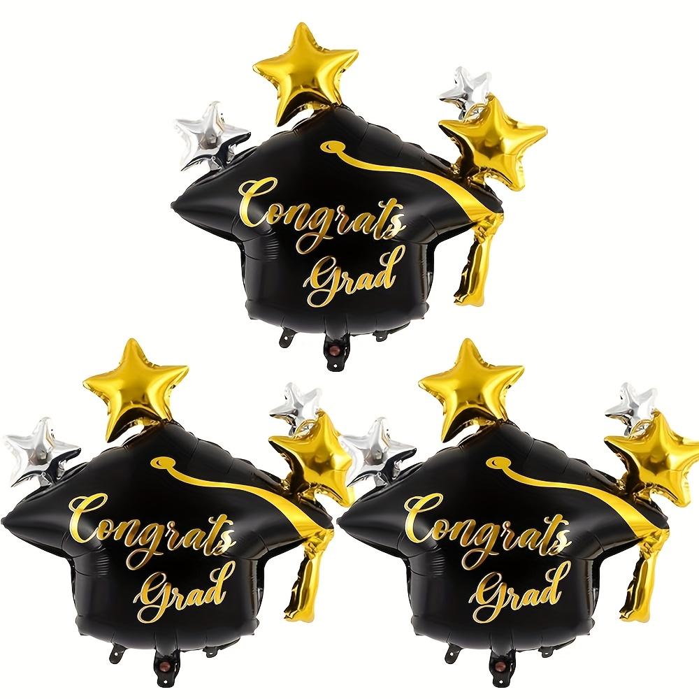 

3/6Pcs Graduation Party Balloon Helium Globe Foil Balloon Congrats Grad School Celebrations 2026 Party Decor Globos Balloons As Picture