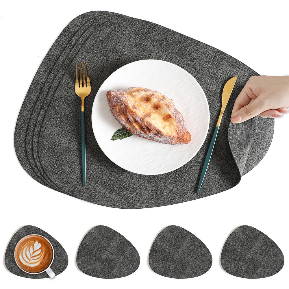 Nordic Water Drop Placemat - Waterproof, Oil-Proof, Heat-Resistant Dining Table Mat for Home, Restaurant, or Hotel Use.