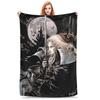 Flannel Throw Blanket Castlevania - Symphony Of The Night Wool Warm Plush Blankets Soft Bedding for Bed Living Room Home Picnic