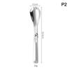 304 Stainless Steel Solding Spoon Outdoor Portable Fold Spoon Fork Knife Travel Folding Spoon Camping Hiking Picnic Tableware