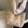 Lightweight Nylon Canvas Bag Women'S Large-Capacity Commuter Tote Bag Versatile Leisure Student Class Shoulder Tote Bag