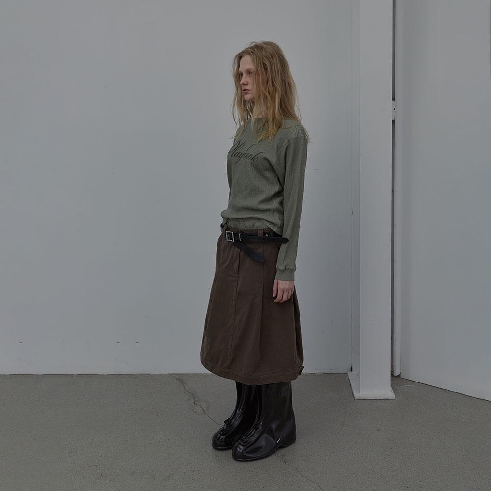 Lcdc Tm Cotton Tailored Midi Skirt (Brown)