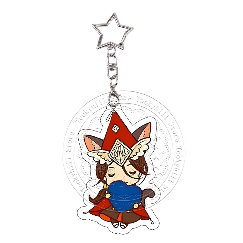 Witch Hat Atelier Acrylic Keychain Orugio Coco Tetia Anime Cartoon Characters Bag Decoraccessories Pendant Keyring Birthday Gift