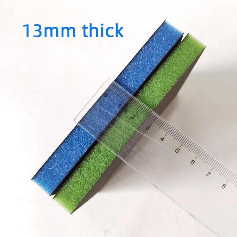 50 Pcs Sia Sponge Sand Block Double-sided Sponge Sandpaper Metal Rust Removal Model Furniture Car Paint Finish Polishing