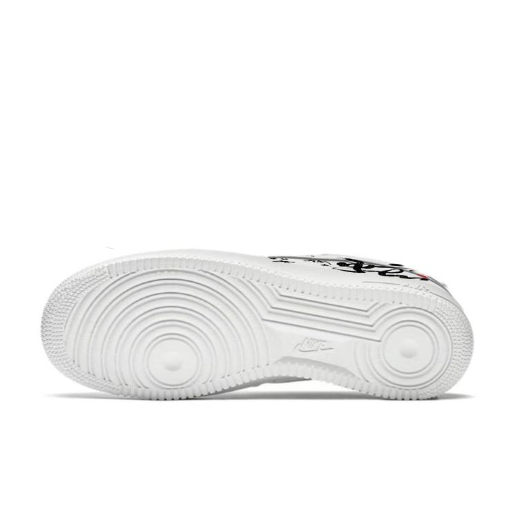 Nike Air Force 1 Air Force 1 Slip Resistant Abrasion Resistant Low top Skateboard Shoes Unisex White CW2288-111(Team352-)
