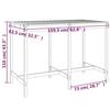 VidaXL Ensemble de bar de jardin 7 pcs marron miel bois de pin massif, ensemble de pub, ensemble de bar de patio, ensemble 3157814