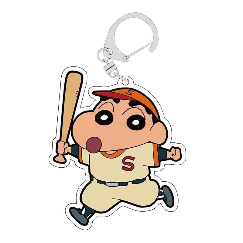 Crayon Shin-chan Cute Cartoon Acrylic Keychain & Standee Pendant for Car or Backpack
