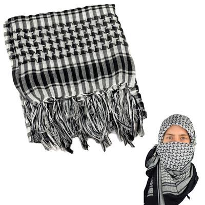 Sciarpa araba leggera Shemagh, sciarpa araba del deserto di Dubai, copricapo etnico, bandana, scialle per le spalle, copricapi musulmani