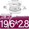 Dual-Sided Flat Timing Pulley: 5M50 Teeth, Width Options 11/16/21/27AF, Bore Size 8-30.