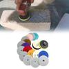 12Pcs Diamond Polishing Disc Diamond Polishing Pad Grinding Pad With Backing Plate Grinding Disc For Tiles Marble Granit