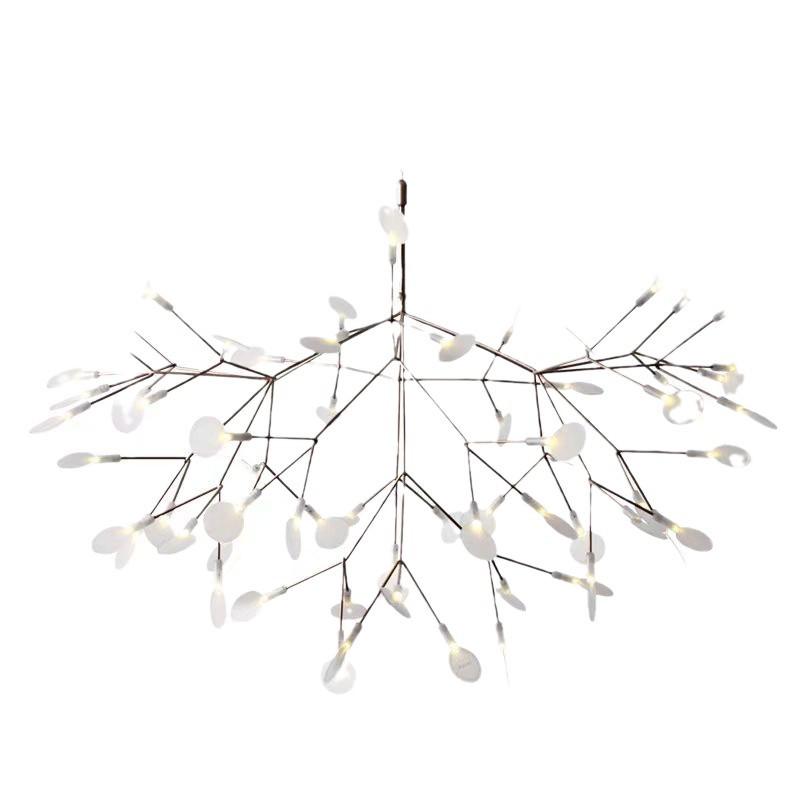 Nordic Minimalist Firefly Branch Chandelier for Restaurant, Hotel, and Villa