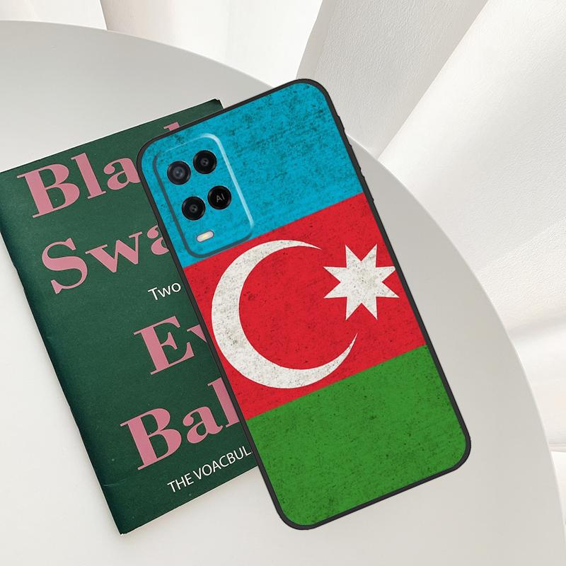 Azerbaijan Flag For OPPO A40 A60 A80 A5 A6 Pro A15 A17 A57 A16 A76 A96 A18 A38 A58 A78 A98 A54 A74 A94 Case