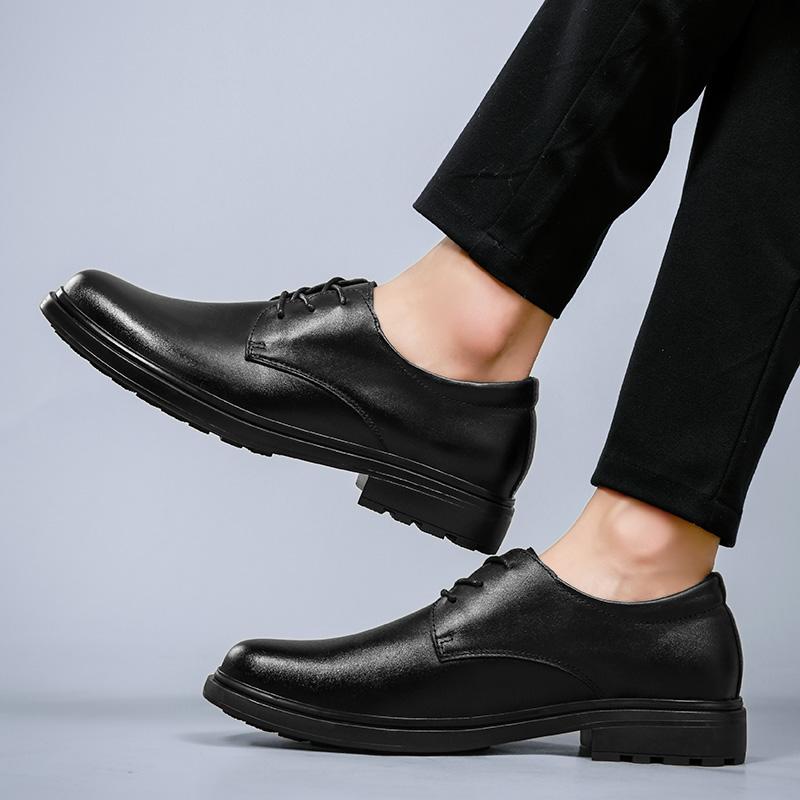 38-47 Velká velikost Pánské společenské boty Nejnovější ručně vyráběné černé boty Styl Paty Pravá kůže Svatba Pánské ploché boty Pánské business Oxfords
