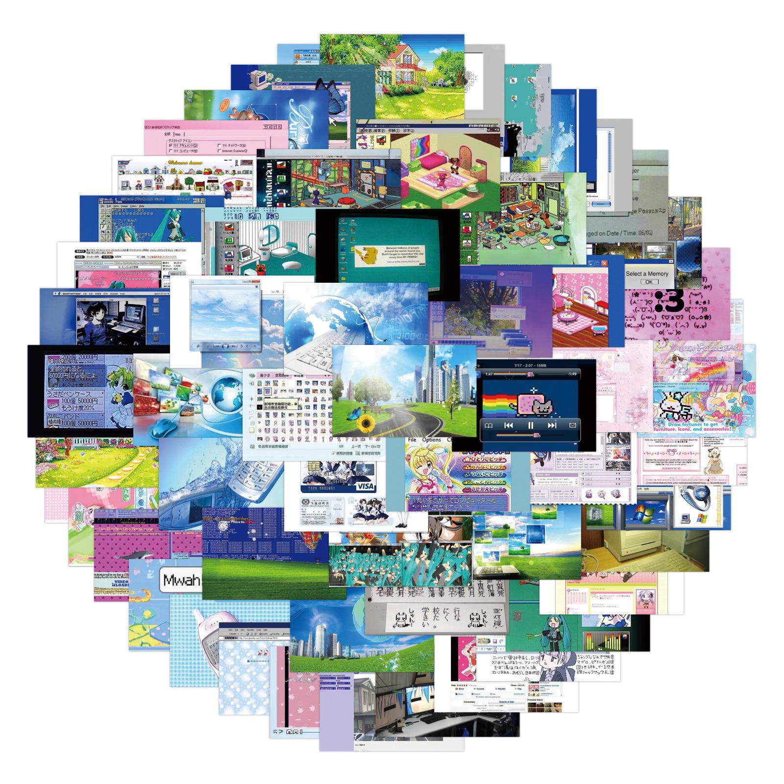 

80 Новых Вебкор Граффити Наклеек Украсьте Холодильник Самокат Стакан для Воды DIY Наклейки для Личности