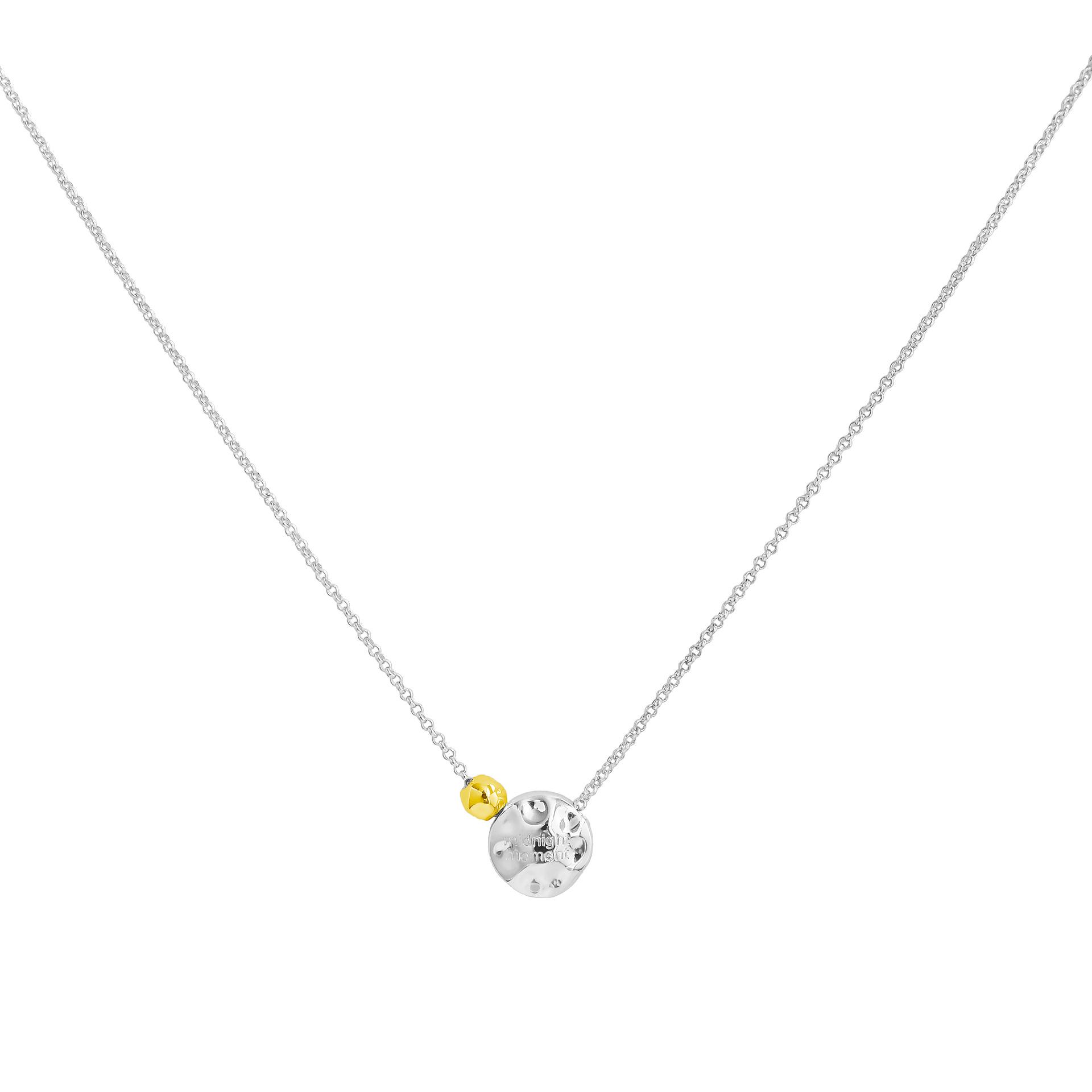 MIDE* Двухцветное Минималистичное Текстурное Шаровое Ожерелье - Корейский Высококачественный Холодный Стиль