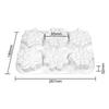 3D Cake Molds Snowflake Shaped Cake Decorating Molds Soap Moulds Desset Molds Suitable for Hand-Making Soap Dessert