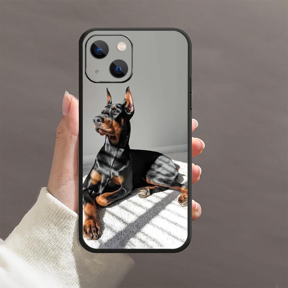 Dobermann Hund Tier Handyhülle für iPhone Samsung Galaxy Redmi Xiaomi Oppo OnePlus Note SA 7 8 9 10 11 12 13 14 20 21 22 23 53 54 Pro Max Ultra