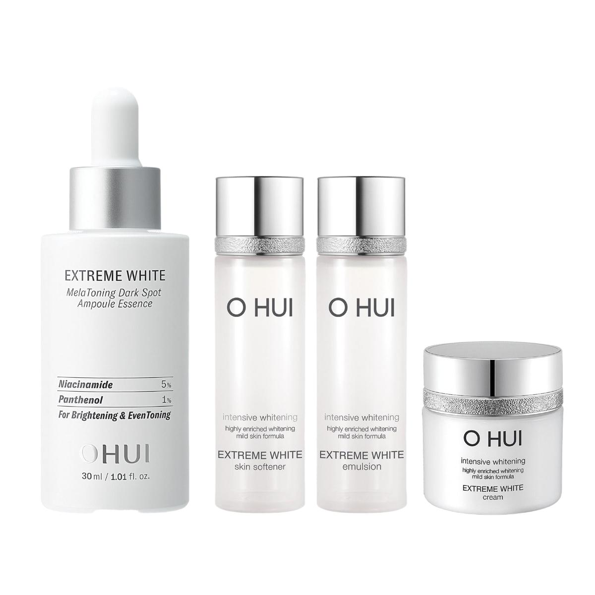 

O HUI Extreme White Melatoning Dark Spot Ampoule Special 4pcs Set for Radiant & Even Skin Tone