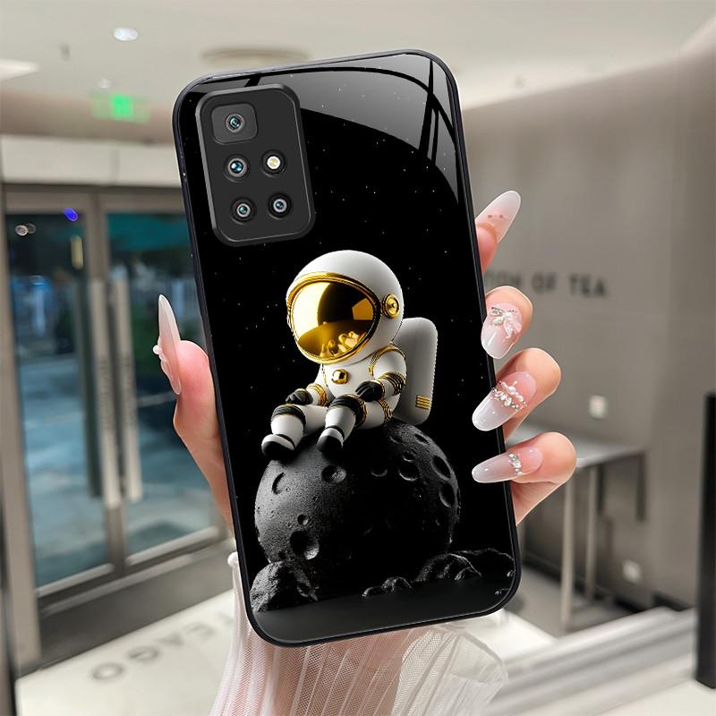 

For Xiaomi Redmi 10 Prime 2022 Phone Case Tempered Glass Hard Shell flower Cute cats Coque For Redmi10 10Prime 2022 Back Cover Redmi 10 Prime