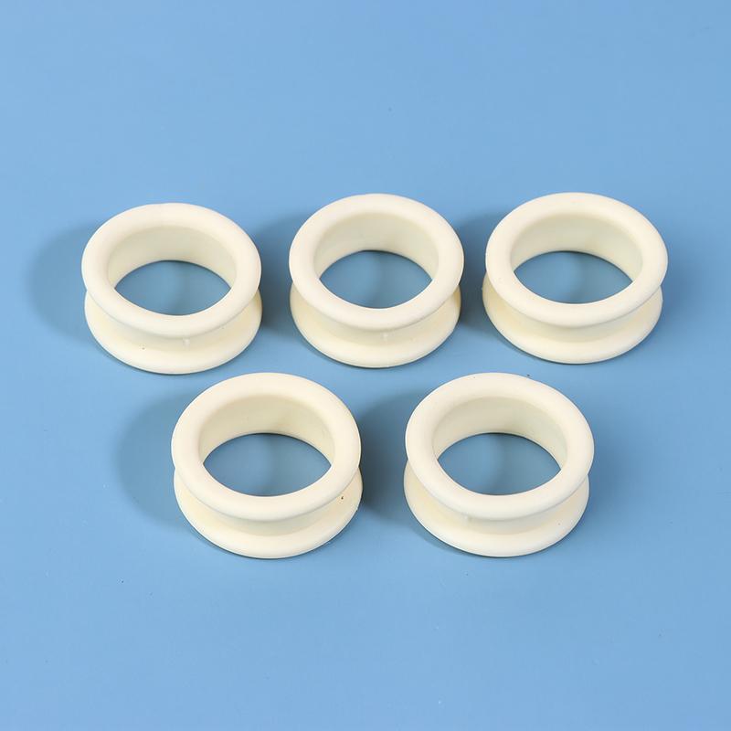 5Pcs Barber Hair Shears Grooming Scissor Protector Cutting Curved Thinning Shears Finger Ring Grip Inserts Ring For Salon Barber