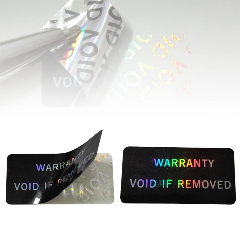 100Pcs Warranty Protection Sticker Security Seal Brittle Paper Tamper Proof Warranty Void Label Stickers Adhesive Label Guanante