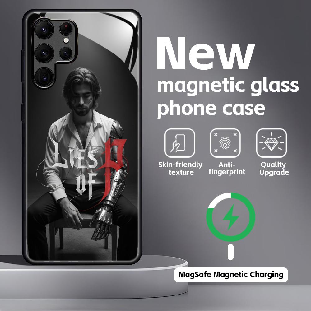 HOT GAME L-Lies of P COOL Phone Case For Samsung S26 S25 S24 S23 S22 S21 Plus Ultra Note20 Glass Magnetic Case