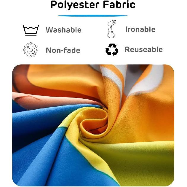 BELECO 7x5ft Fabric Colorful Wood Backdrop Easter Pastel Colored Wood Planks Photography Backdrop Easter Decor Birthday Party Baby Shower Boy Girl