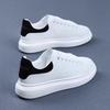 McQueen White Shoes Men and Women Couples 2025 Autumn New Thick Soles Heightening Casual Shoes Internet Celebrity Super Hot Dad Shoes Tide