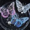 20pcs/set hot stamping PET shell light sticker butterfly DIY butterfly cake decoration party supplies butterfly cake ornaments