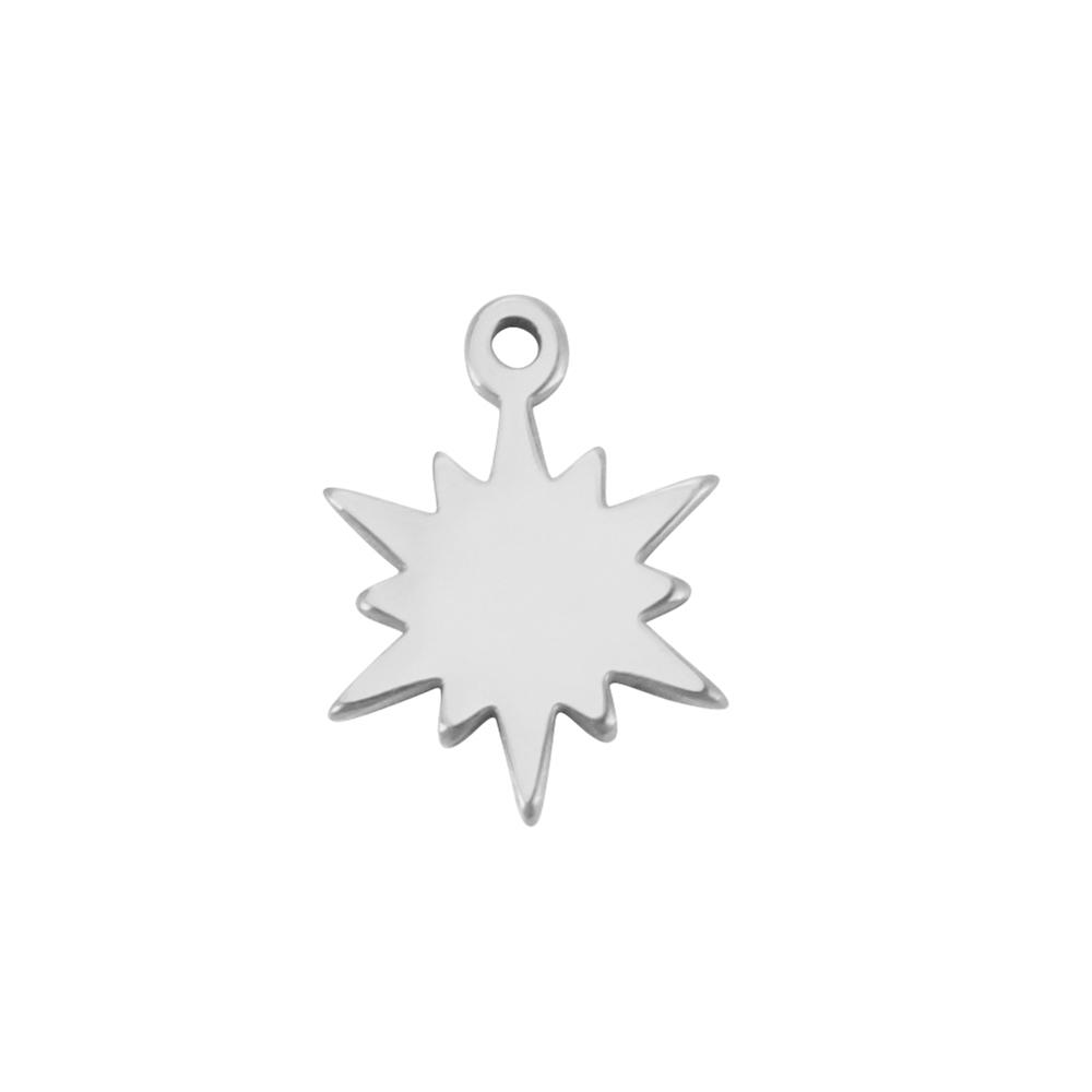 5pcs Tiny Crosses Stars Hearts Charms For Jewelry Make Stainless Steel DIY Bracelet Earring Necklace Pendant Accessory