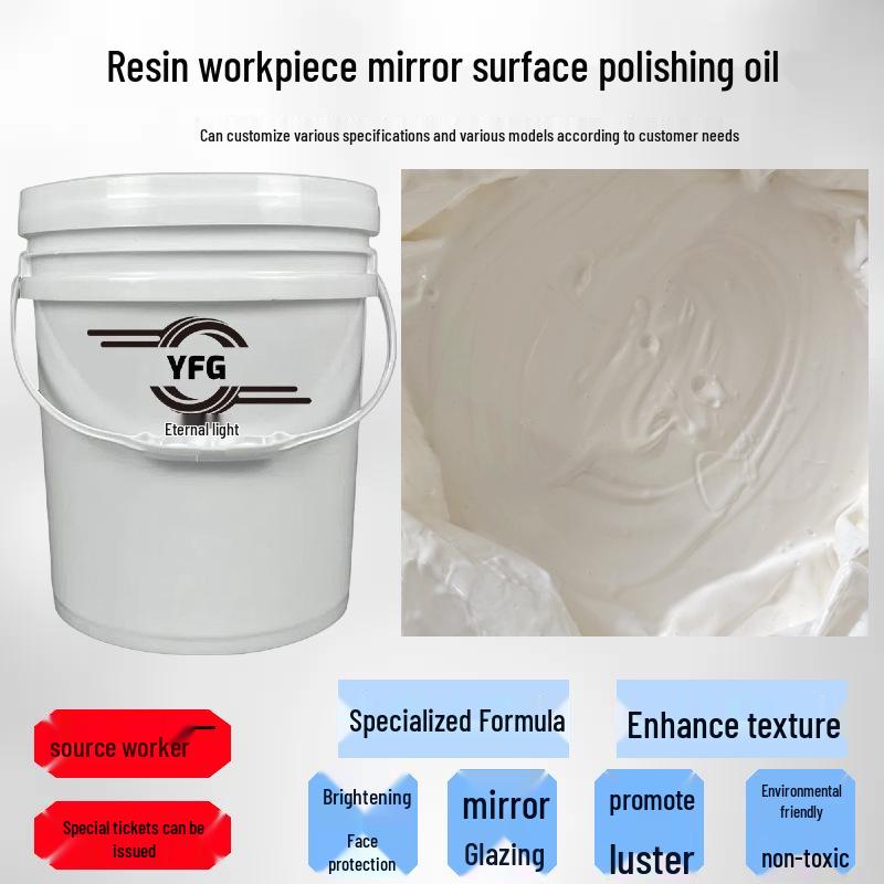 High Gloss Scratch & Stain Resistant Polishing Oil for Metal, Plastic, Glass, and Resin Surfaces