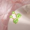 Cute Cartoon Earrings Female Eccentric Girl Stud Earrings Resin Doll Face Female Simple Earrings