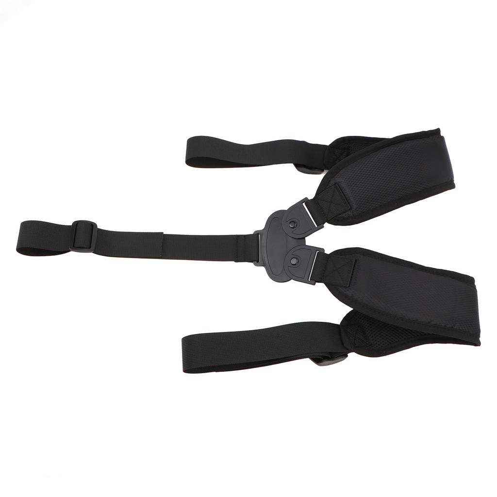 Golf Bag Strap Replacement Ergonomic Anti Slip Comfortable Double Shoulder Adjustable Strap Black