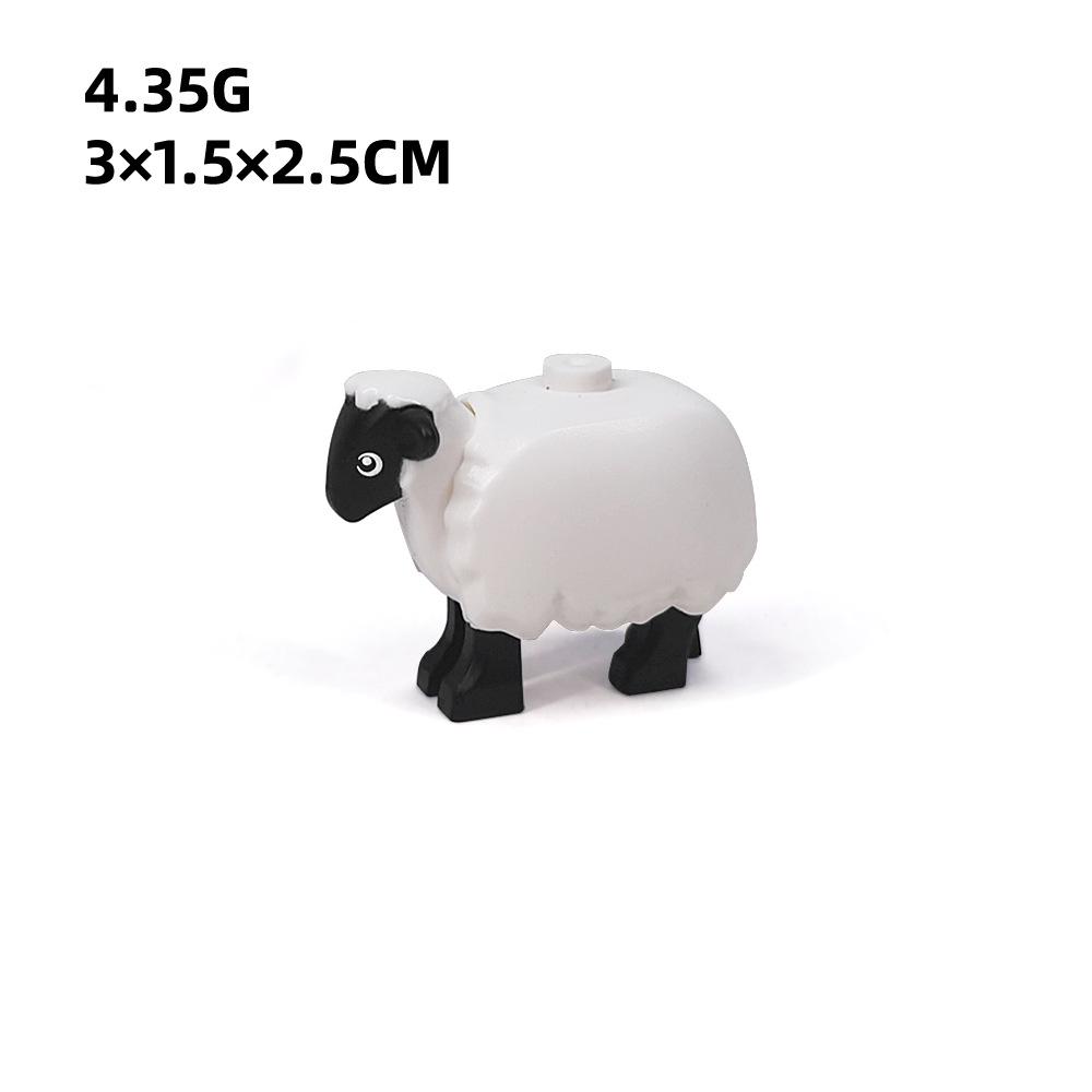 Animal Printed DIY Parts: Goat, Seagull, Penguin, Fish, Sheep - Compatible with MOC Building Block Toys