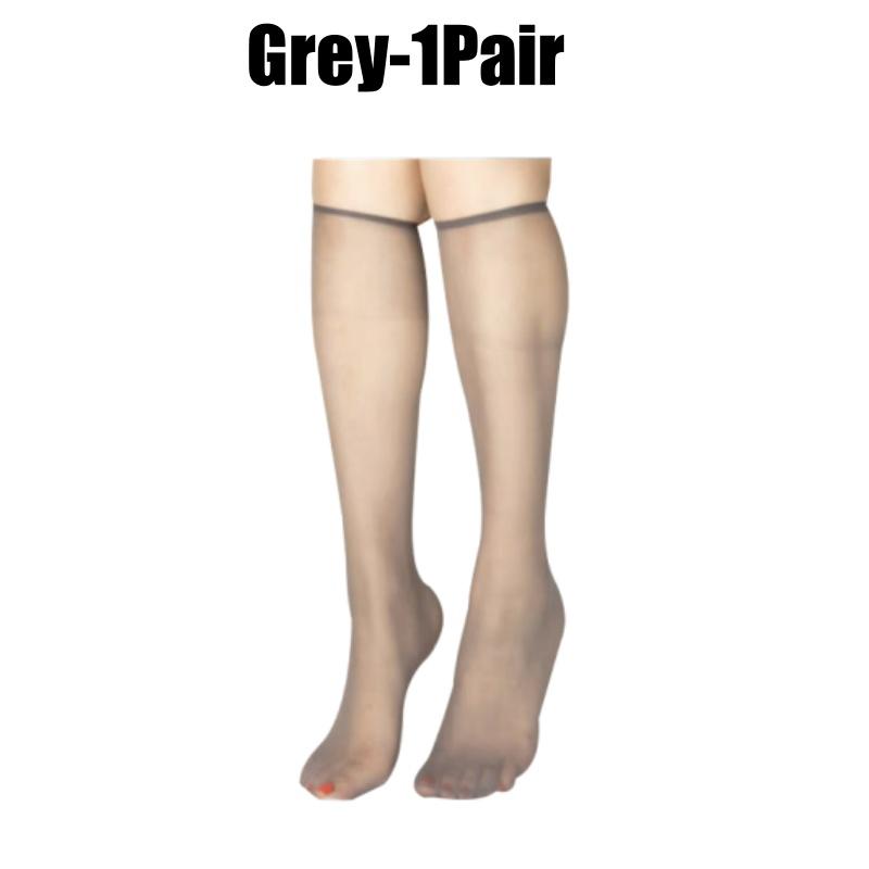 Summer Ultra-Thin Korean Style Invisible Thigh-High Socks Nude Seamless Mid-Calf Short Socks for Women Anti-Snag Sheer Stockings