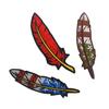 Haike International Flag Feather Embroidery Velcro Armband Patch: USA, France, Russia