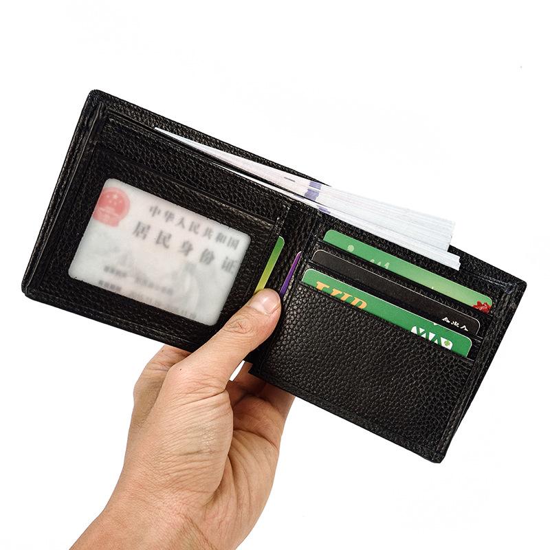 Premium Oil Wax Leather Bi-fold Wallet with Coin Pocket & Multiple Card Slots