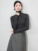 16-Needle Four-Flat Superfine Merino Wool Solid Turtleneck Knitwear: Simple, Versatile, and Close-Knit Design