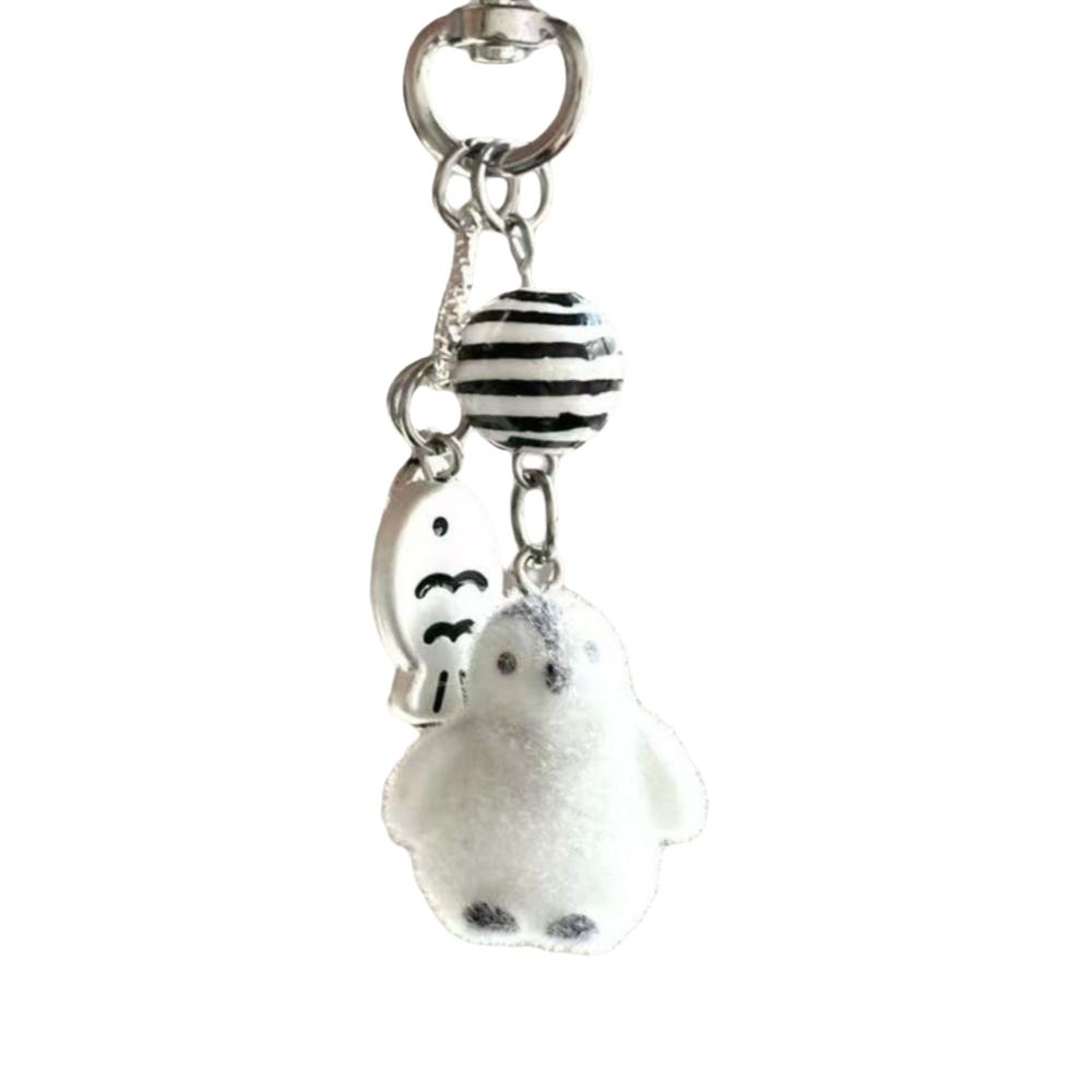 

Polar Bear Plush Keychain Cute Plush Bag Decoration Fashion Creative Bag Pendant Accessory Penguin