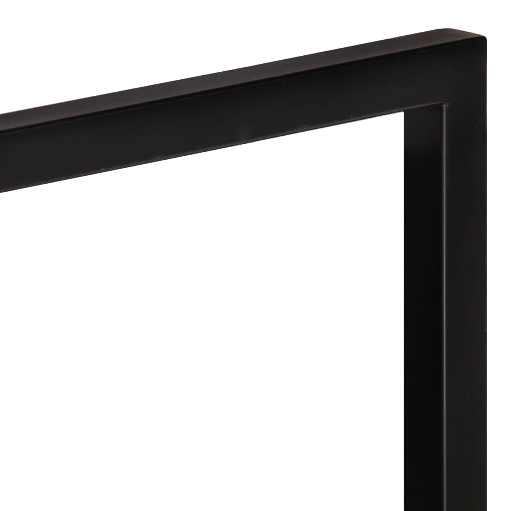 Wall Shelves 2 pcs. 100 x 24 x 35 cm Solid Acacia Wood and Steel