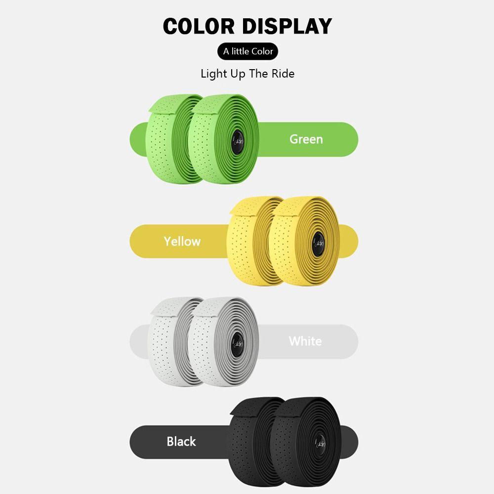 2 Rolls Anti-Vibration Bike Bar Tape Non-Slip Bicycle Handle Bar Tape Ride Enhancement