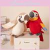 Plush Parrot Realistic Toy Stuffed Doll With Talking Voice Interactive Recording