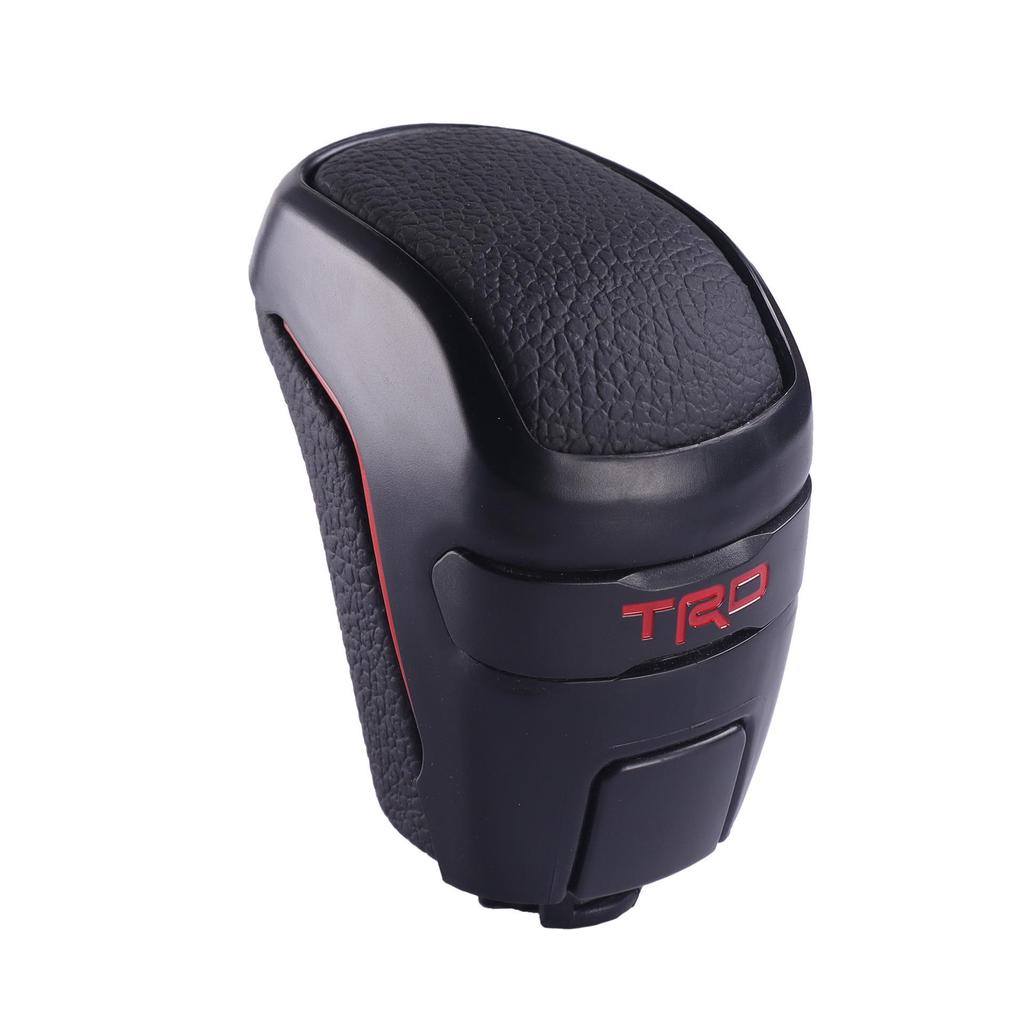 Skórzana gałka zmiany biegów TRD z czerwonymi szwami do Toyota Tacoma i Highlander