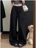 Women's Khaki High-Waisted Casual Wide-Leg Pants - Loose, Slimming, and Lightweight for Summer 2026