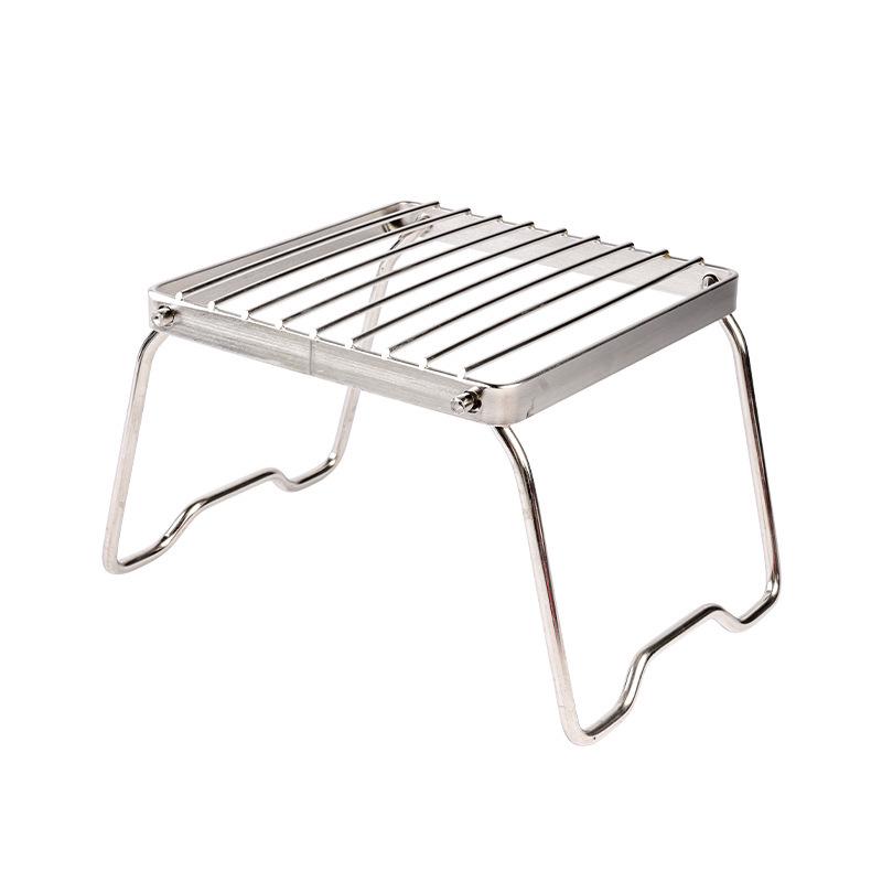Portable Outdoor Stainless Steel Folding Gas Stove and Grill Rack
