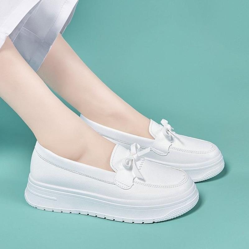 White Nurse Shoes Women's Soft-soled Breathable Not Tired Feet Non-slip Deodorant Comfortable Autumn Thick-soled Versatile Medical Work Shoes