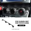 Real Soft Carbon Fiber Sticker For Subaru ZD8 BRZ Toyota ZN8 GR86 2021 2022 2023 2024 2025 2026 AC Interior Trim Panel RHD LHD