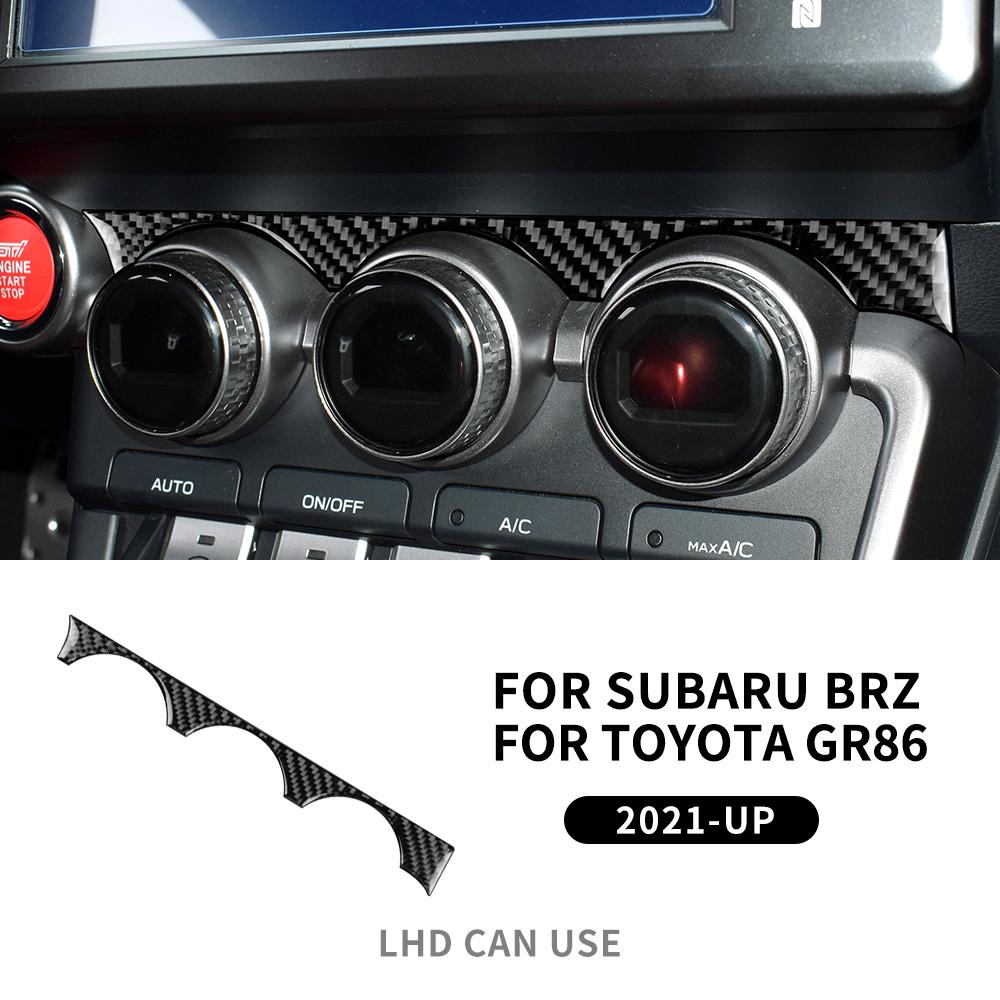 Real Soft Carbon Fiber Sticker For Subaru ZD8 BRZ Toyota ZN8 GR86 2021 2022 2023 2024 2025 2026 AC Interior Trim Panel RHD LHD